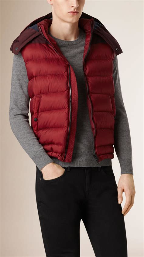 burberry gilet men's